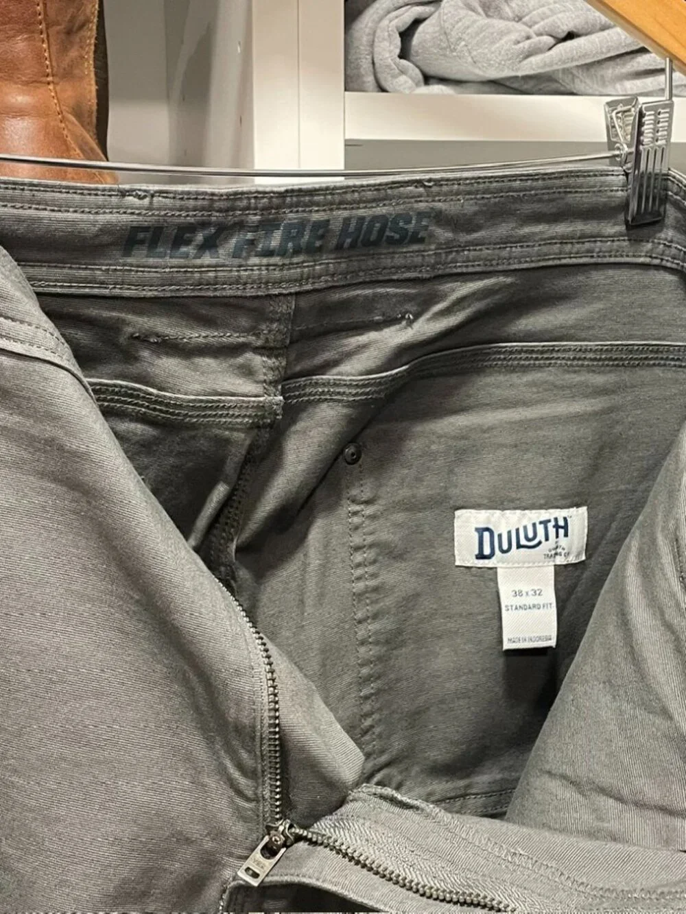 DULUTH Men's Flex Fire Hose Pants 38x32 - Picture 3 of 5
